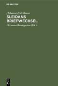Sleidans Briefwechsel