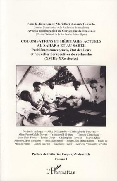 Colonisations et heritages actuels Sahar