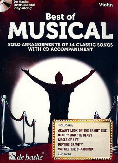 Best of Musical: Solo Arrangements of 14 Classic Songs with CD Accompaniment. Violine (Mittelschwer)