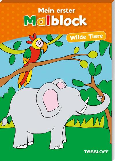 Erster Malblock. Wilde Tiere