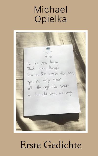 Erste Gedichte