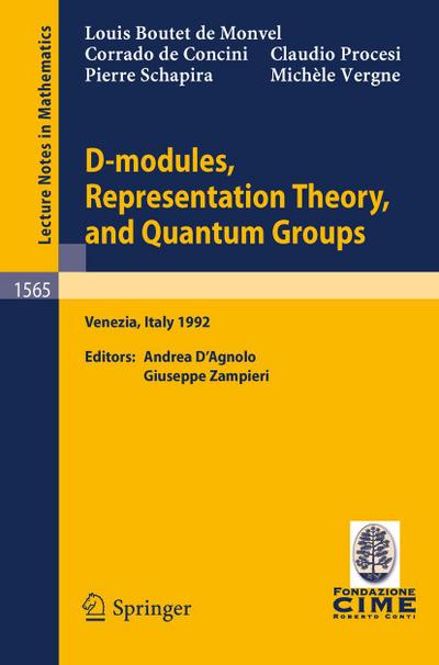 D-modules, Representation Theory, and Quantum Groups