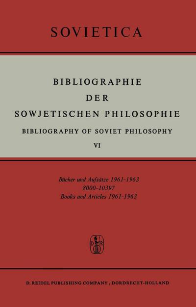 Bibliographie Der Sowjetischen Philosophie