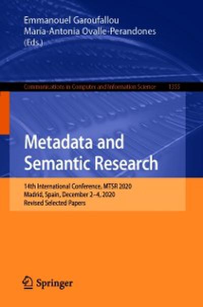 Metadata and Semantic Research
