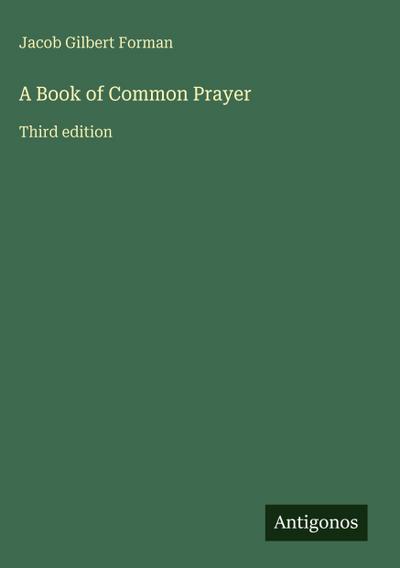 A Book of Common Prayer
