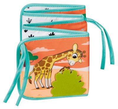 Play+ Mein allererstes Stoffbuch (für die Bauchlage): Wilde Tiere (Leporello)