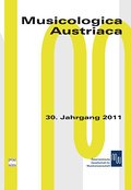 Musicologica Austriaca. Jahresschrift der Österreichischen Gesellschaft... / Musicologica Austriaca