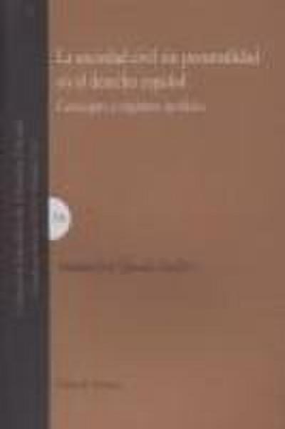 Sociedad civil sin personalidad en el derecho español : concepto y régimen jurídico