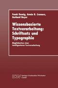 Wissensbasierte Textverarbeitung: Schriftsatz und Typographie