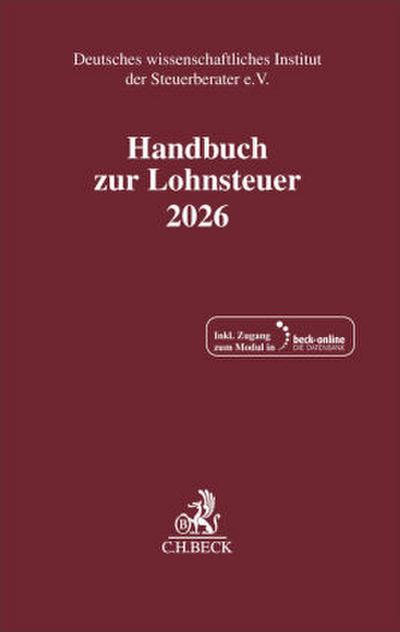Handbuch zur Lohnsteuer 2026. LSt 2026