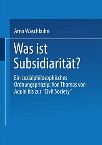 Was ist Subsidiarität?