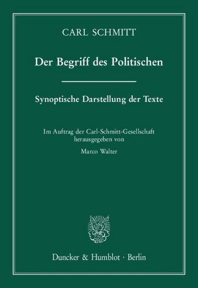 Der Begriff des Politischen