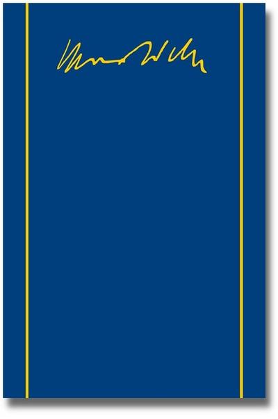 Gesamtausgabe Max Weber-Gesamtausgabe