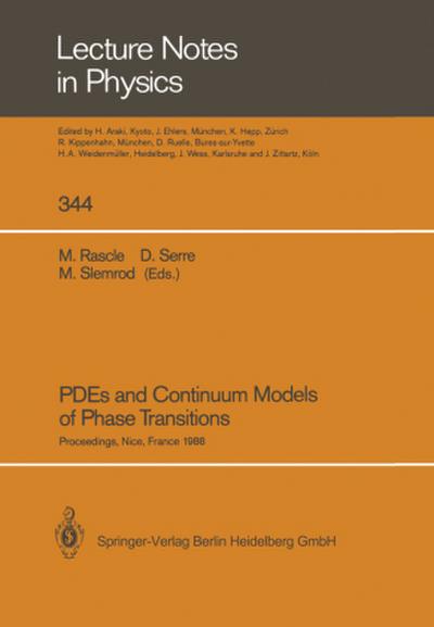 PDEs and Continuum Models of Phase Transitions