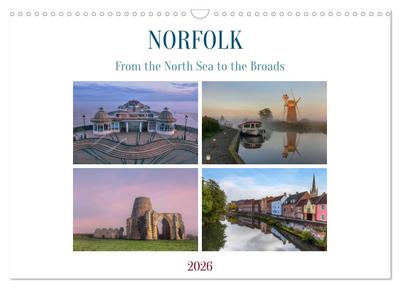 Norfolk - From the North Sea to the Broads (Wall Calendar 2026 DIN A3 landscape), CALVENDO 12 Month Wall Calendar