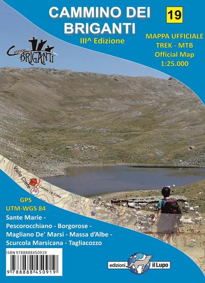Cammino dei briganti. Comuni di Sante Marie, Tagliacozzo, Borgorose, Magliano de’ Marsi, Pescorocchiano, Scurcola Marsicana. Mappa ufficiale 1:25 000