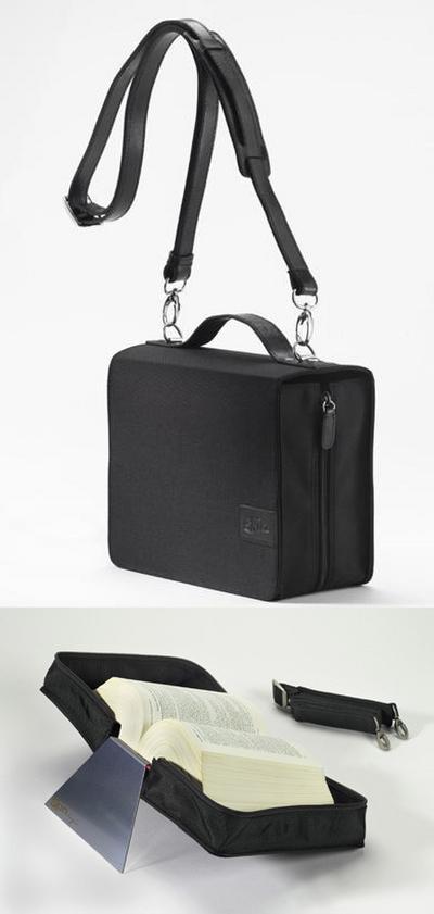 SchönfelderSkin, (Nylon-Leder) onyx-schwarz, mit Aluminium-Buchstütze