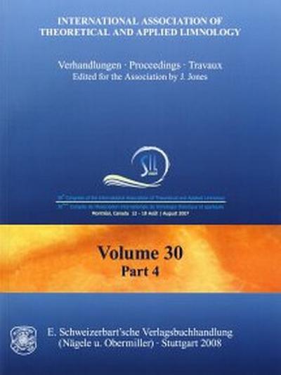 30th Congress of the International Association of Theoretical and Applied Limnology, Montreal, Canada, August 12-18, 2007