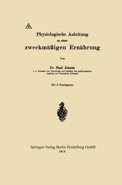 Physiologische Anleitung zu einer zweckmäßigen Ernährung