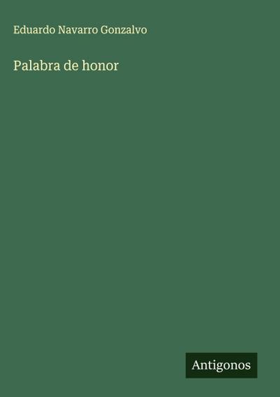 Palabra de honor