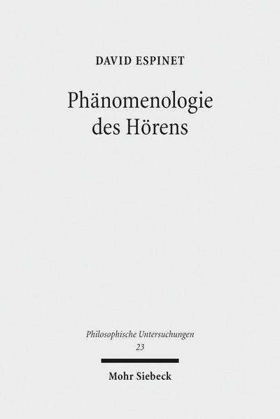 Phänomenologie des Hörens