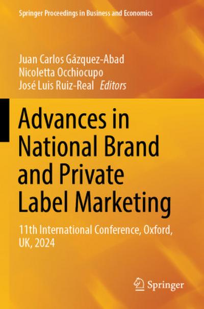 Advances in National Brand and Private Label Marketing