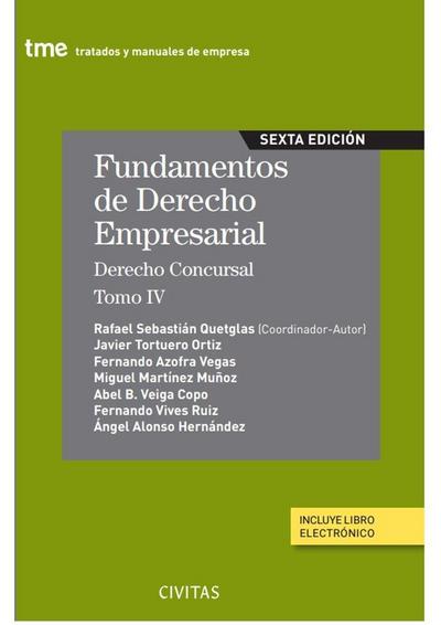 Fundamentos de derecho empresarial (IV) 2023 Derecho concursal