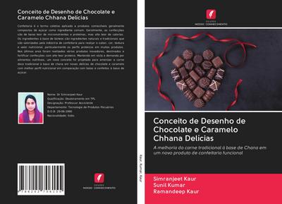 Conceito de Desenho de Chocolate e Caramelo Chhana Delícias