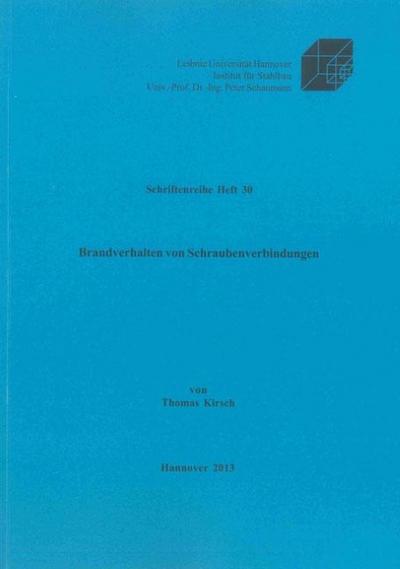 Brandverhalten von Schraubenverbindungen