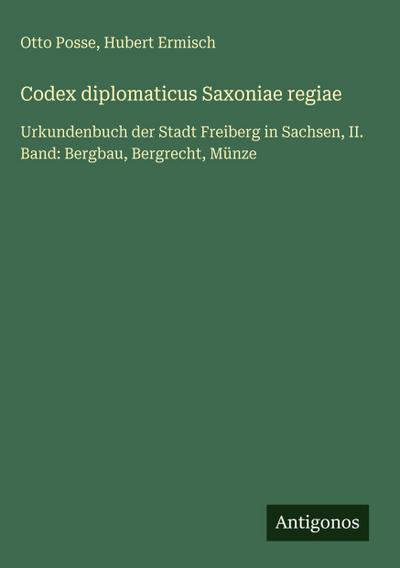 Codex diplomaticus Saxoniae regiae