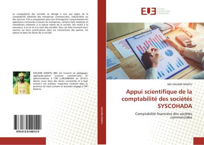 Appui scientifique de la comptabilité des sociétés SYSCOHADA