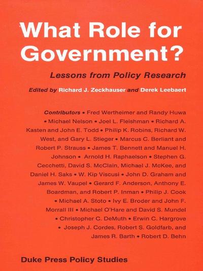 What Role for Government?