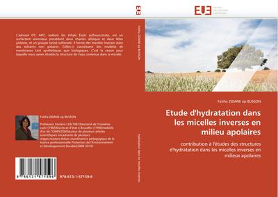 Etude d’hydratation dans les micelles inverses en milieu apolaires