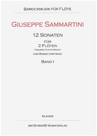 12 Sonaten Bd.1 (Nr.1-4)für 2 Flöten und Bc