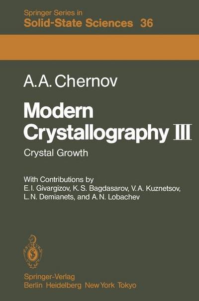 Modern Crystallography III