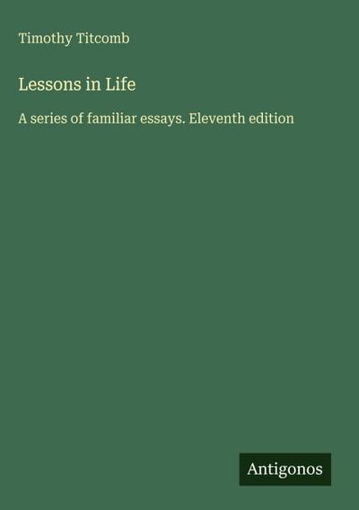 Lessons in Life