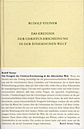 Das Ereignis der Christus-Erscheinung in der ätherischen Welt