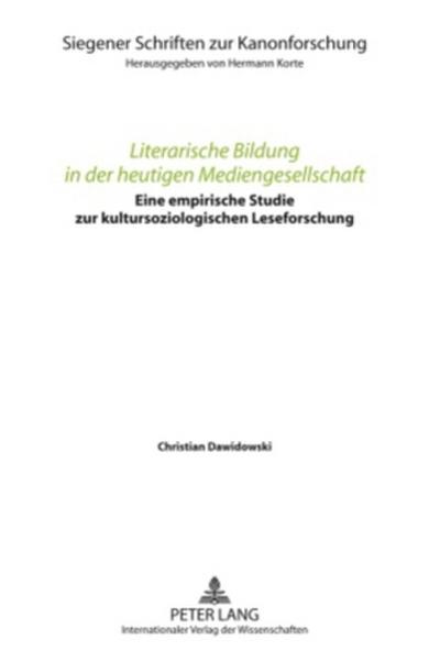 Literarische Bildung in der heutigen Mediengesellschaft