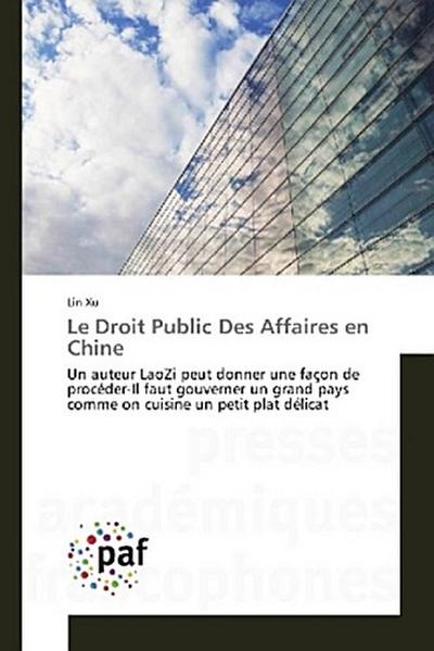 Le Droit Public Des Affaires en Chine