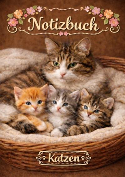 Notizbuch, Katzen.