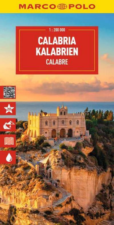 MARCO POLO Reisekarte Italien 13 Kalabrien 1:200.000