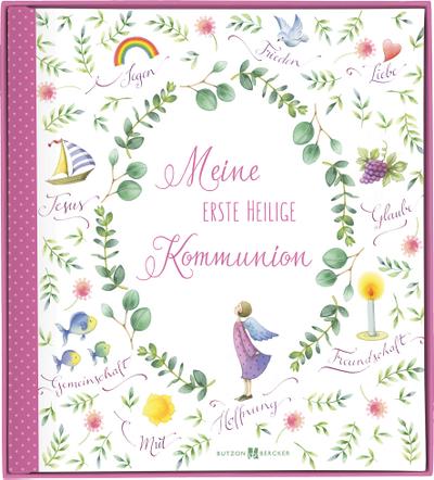 Meine erste heilige Kommunion - Erinnerungsalbum, für Mädchen, 27,4 x 24,7 cm