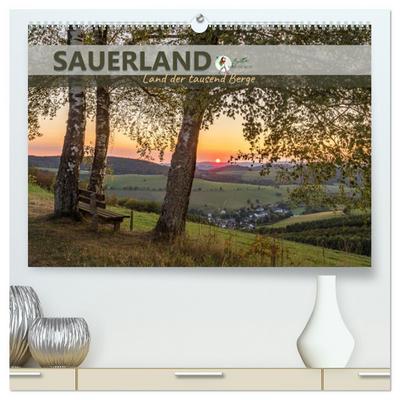 Sauerland - Land der tausend Berge (hochwertiger Premium Wandkalender 2024 DIN A2 quer), Kunstdruck in Hochglanz