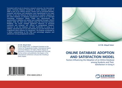 ONLINE DATABASE ADOPTION AND SATISFACTION MODEL - A. Y. M. Atiquil Islam