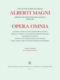 Albertus <Magnus>: [Opera omnia] Alberti Magni opera omnia / Opera Omnia / De Praedicamentis