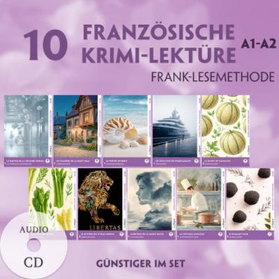 10 Französische Krimi-Lektüre A1-A2 (10 Bücher + 10 Audio-CDs), m. 1 Audio, m. 1 Audio, m. 1 Audio-CD