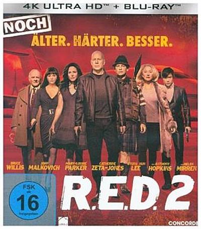 R.E.D. #2 - Älter härter besser (UHD+BR) Min: 116/DD5.1/WS  2Disc, 4K-Ultra