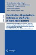 Coordination, Organizations, Institutions, and Norms in Multi-Agent Systems