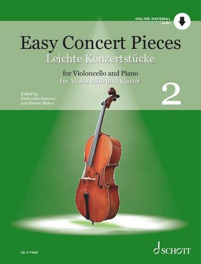 Leichte Konzertstücke für Violoncello und Klavier. Band 2