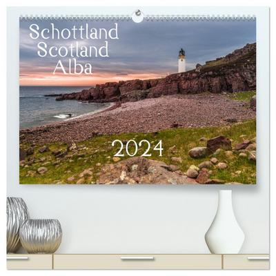Schottland - Scotland - Alba (hochwertiger Premium Wandkalender 2024 DIN A2 quer), Kunstdruck in Hochglanz